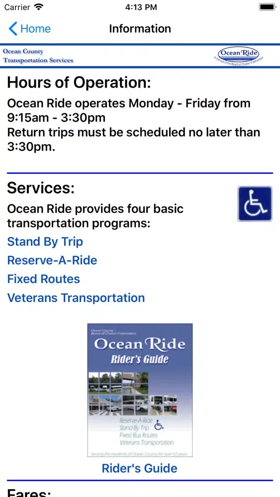 Ảnh chụp màn hình của Ocean Ride