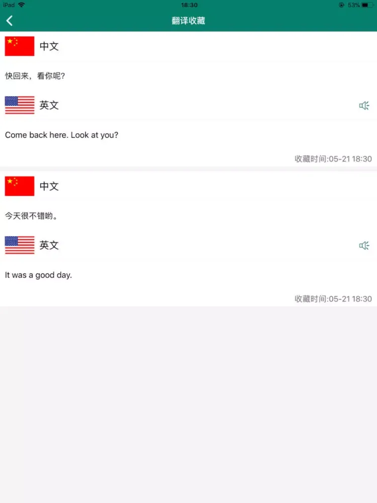Capturas de tela do 说话和翻译(专业版)-精准的语音实时翻译软件 iPad 
