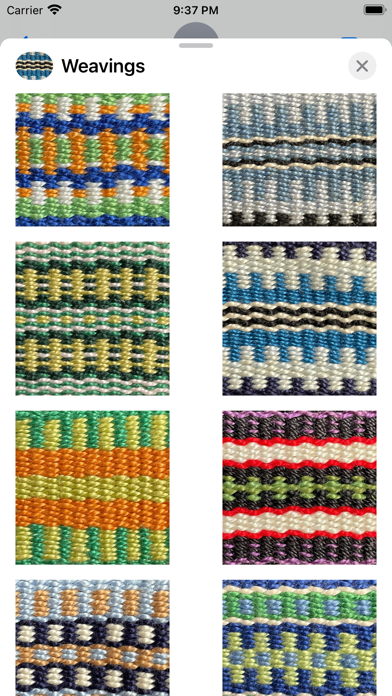Capturas de tela do Weavings