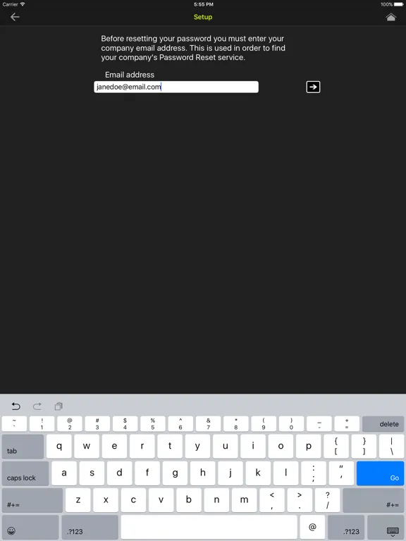 Specops Password Reset iPad  Ekran Görüntüleri