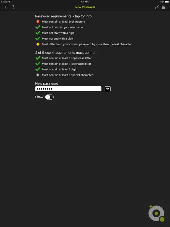 Specops Password Reset iPad  Ekran Görüntüleri