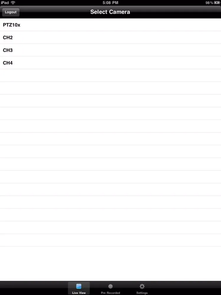 Screenshot di Speco Commander iPad 