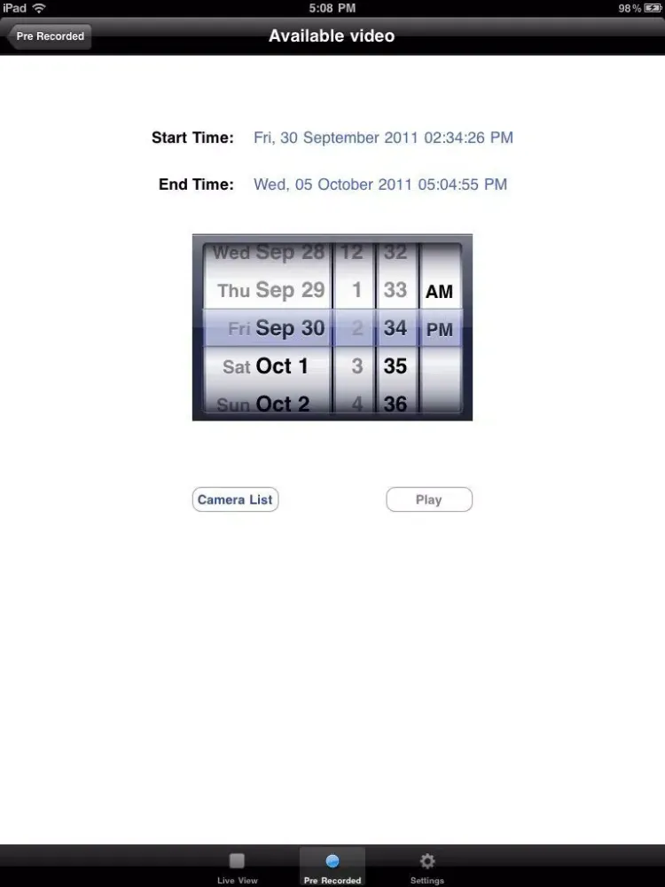Screenshot di Speco Commander iPad 