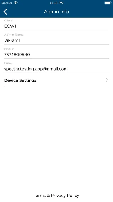 تصاویر Spectra BLE Admin