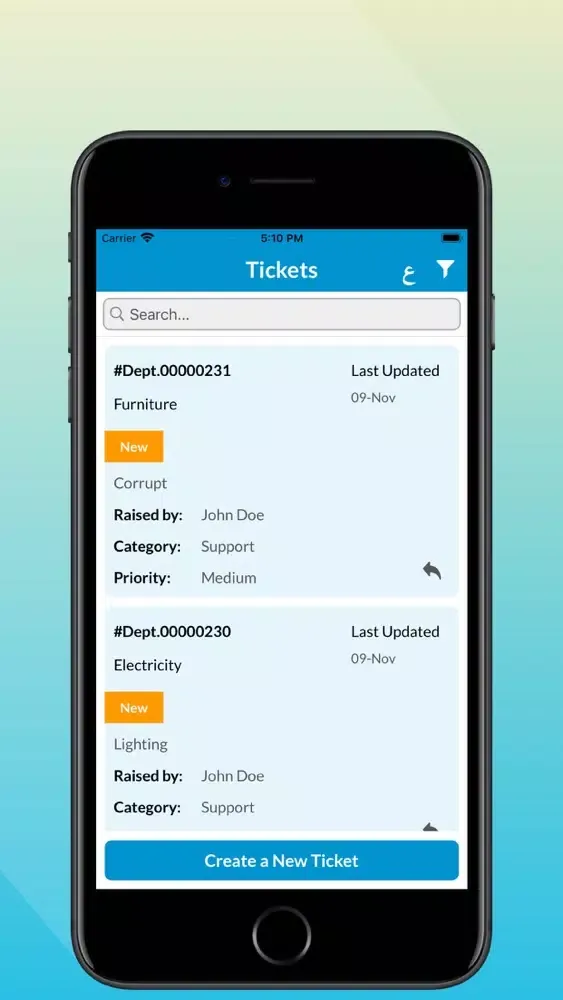 Spectra Ticketing System Screenshots