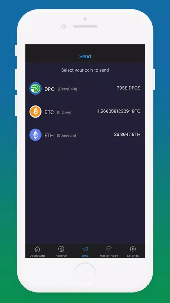 Скриншоты DPOS's official wallet