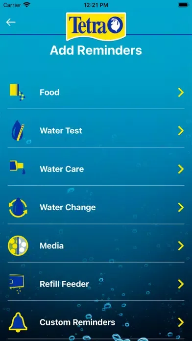Tangkapan layar Tetra My Aquarium Connected