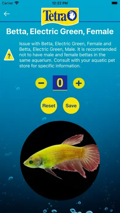 Tangkapan layar Tetra My Aquarium Connected