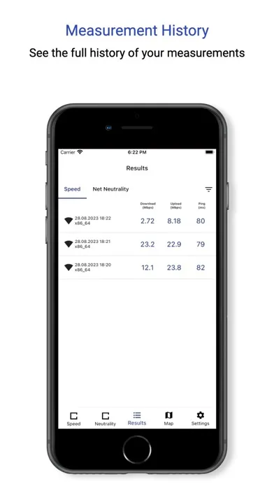 EKIP NetTest Screenshots