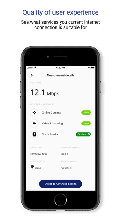EKIP NetTest Screenshots