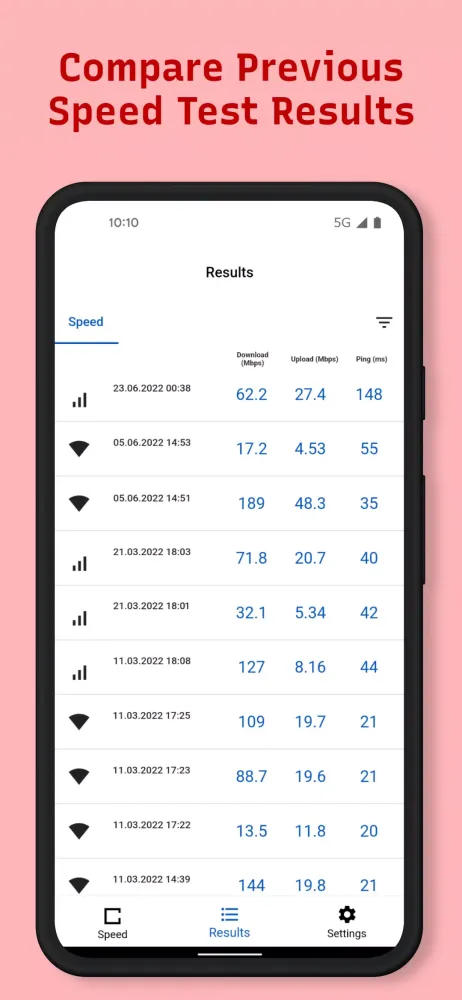 Zrzuty ekranu Speed Test WiFi Analyzer 4G/5G