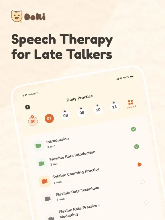 ภาพหน้าจอของ Speech Doki iPad 
