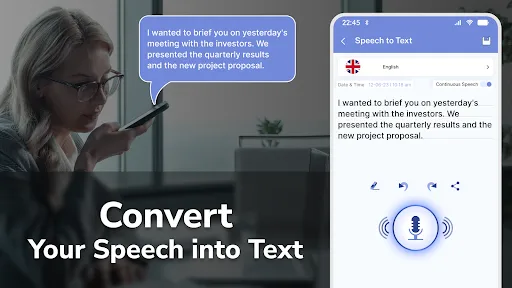 Screenshot di Speech To Text Converter