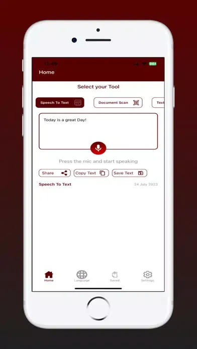 Speech to Text Converter Screenshots