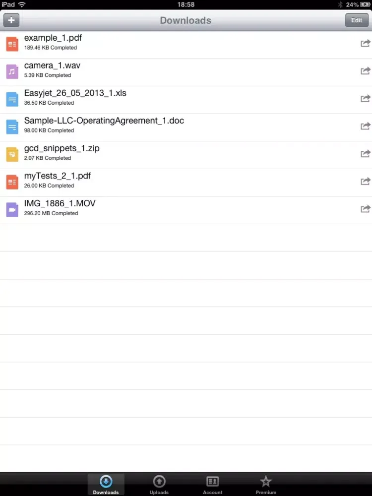 FileFlyer iPad 应用截图