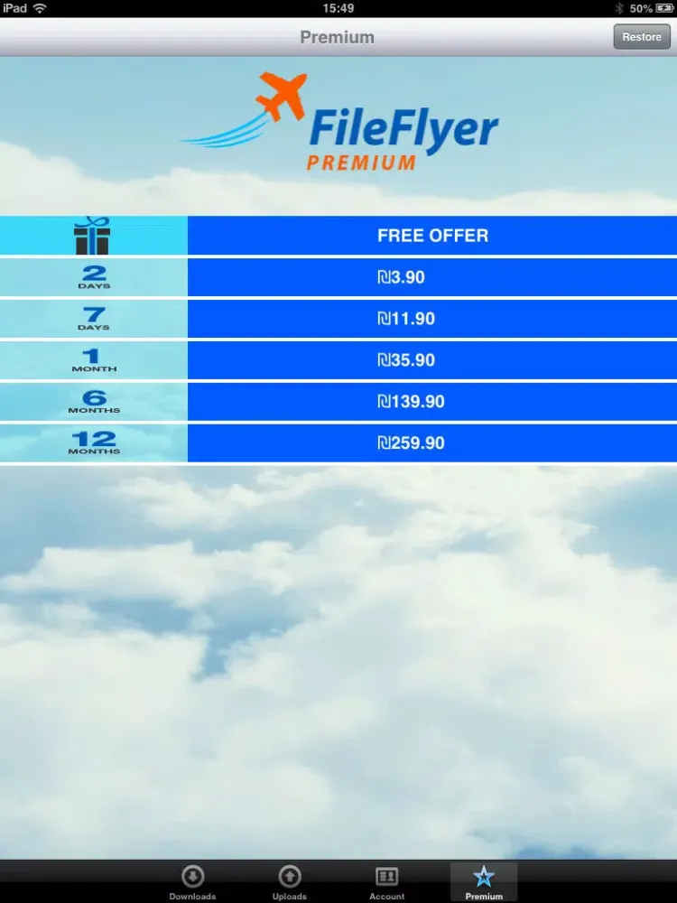 FileFlyer iPad 应用截图