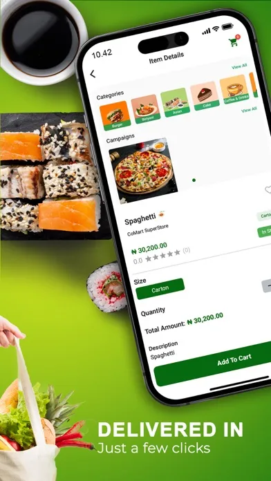 Capturas de tela do Onecart Food &Grocery Delivery