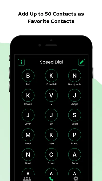 Captures d'écran de Speed Dial - Contact Shortcut