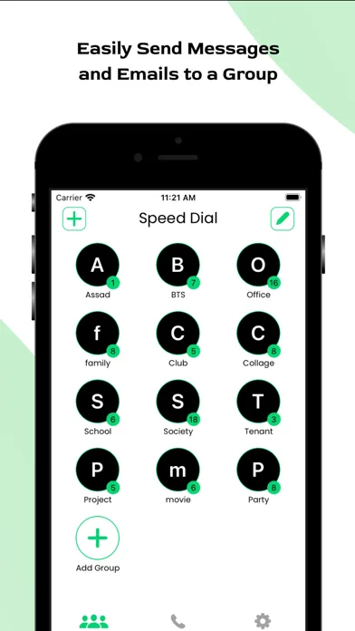 Captures d'écran de Speed Dial - Contact Shortcut