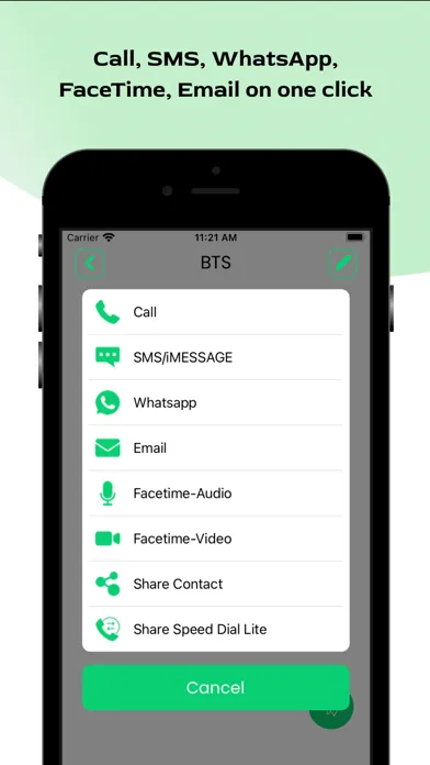Captures d'écran de Speed Dial - Contact Shortcut