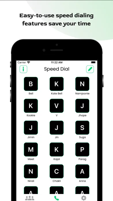 Captures d'écran de Speed Dial - Contact Shortcut