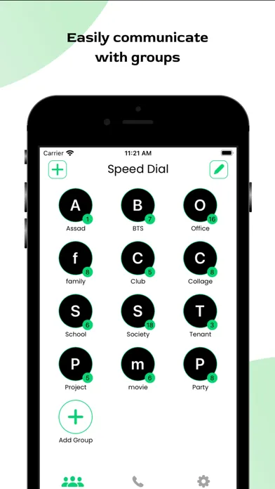 Captures d'écran de Speed Dial - Contact Shortcut