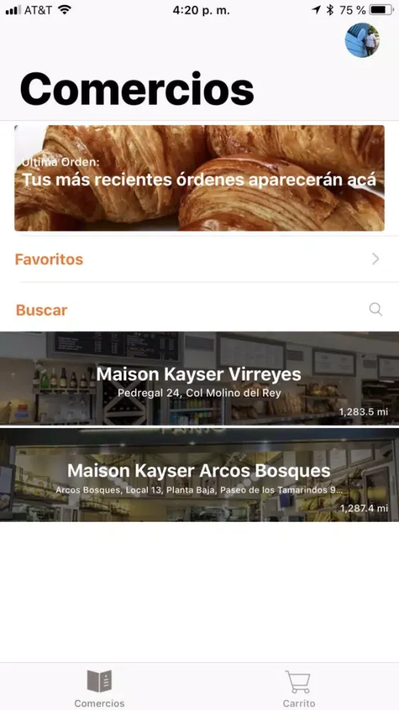 Ảnh chụp màn hình của Maison Kayser