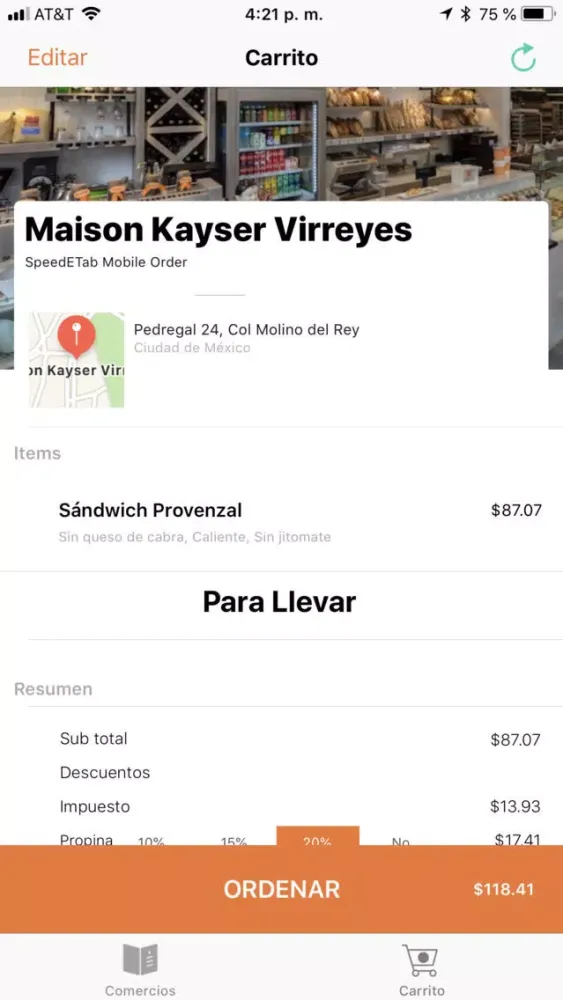 Ảnh chụp màn hình của Maison Kayser