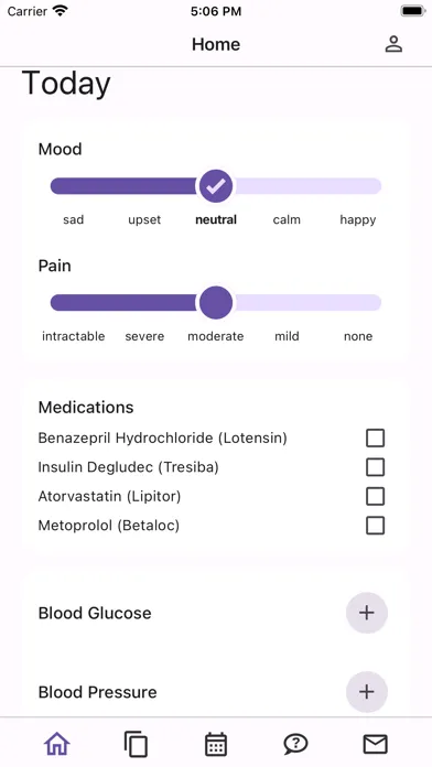 Capturas de tela do Wist Health