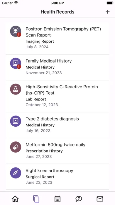 Capturas de tela do Wist Health