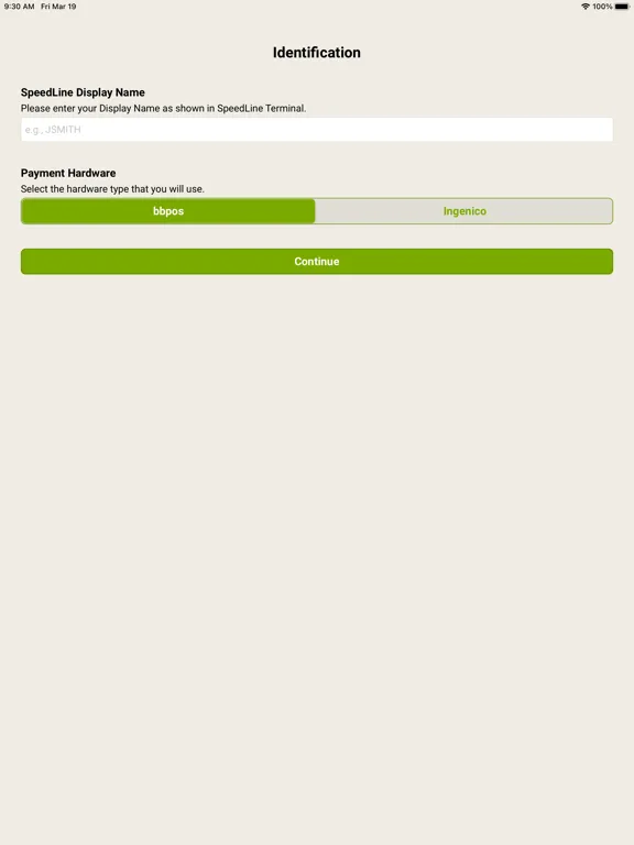 SpeedLine Pay iPad 应用截图