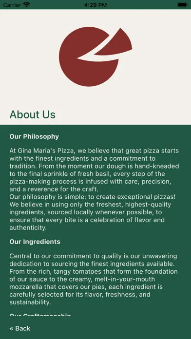 Gina Maria's Pizza Screenshots