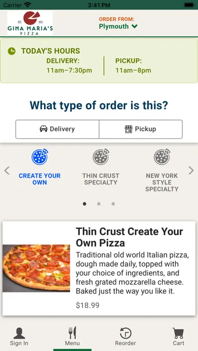 Gina Maria's Pizza Screenshots