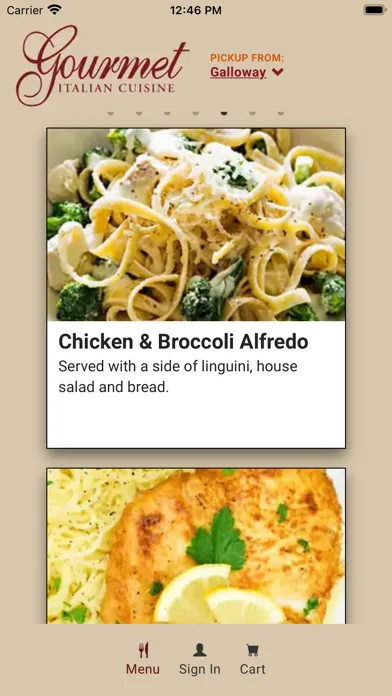 ภาพหน้าจอของ Gourmet Italian Cuisine