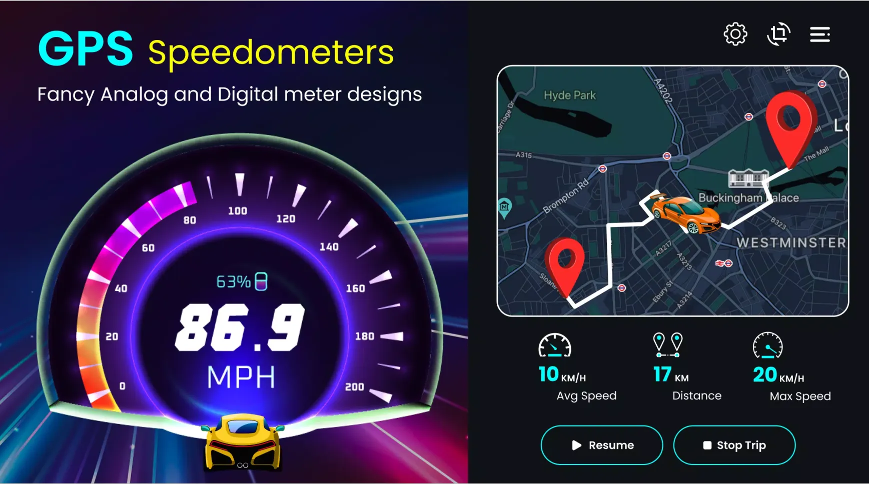 GPS Speedometer: Speed Tracker应用截图