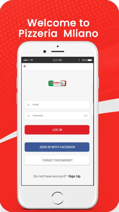 Скриншоты Pizzeria Milano App