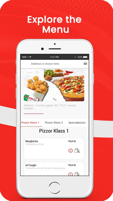 Скриншоты Pizzeria Milano App