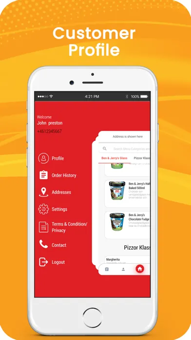Milano Pizzeria App Screenshots