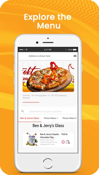 Milano Pizzeria App Screenshots