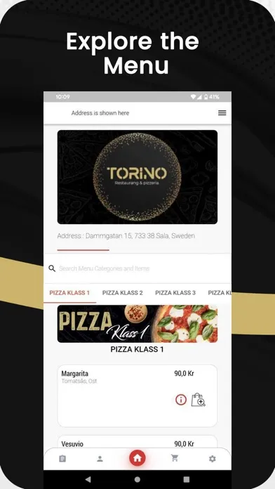 Capturas de tela do Torino Pizzeria Sala