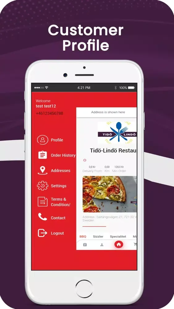 Скриншоты Tido Lindo Restaurang App