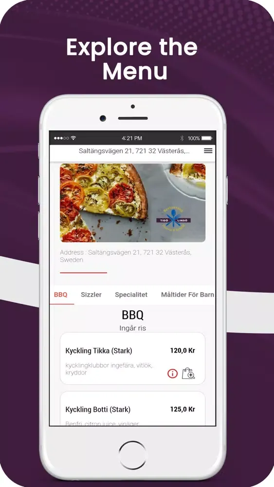 Скриншоты Tido Lindo Restaurang App