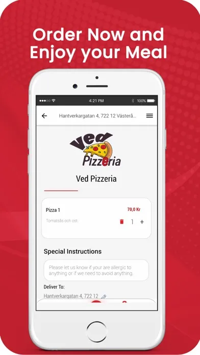 Tangkapan skrin Ved Pizzeria