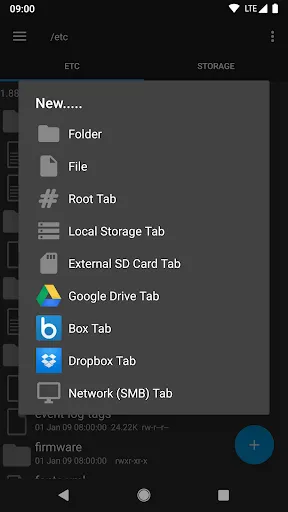 Captures d'écran de Root Explorer