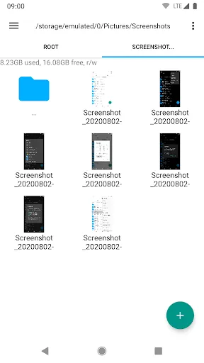 Captures d'écran de Root Explorer