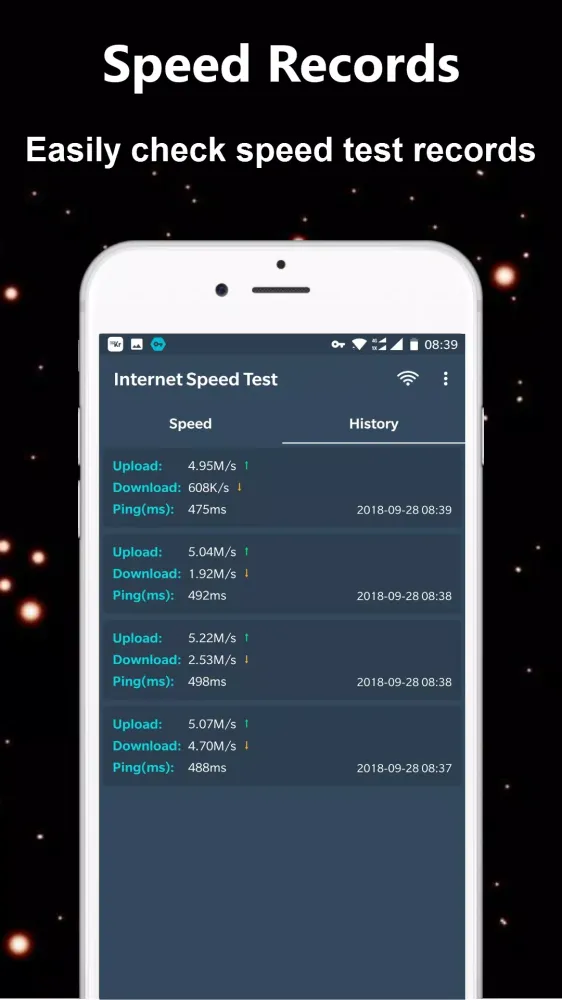 WiFi Internet Speed Test Screenshots
