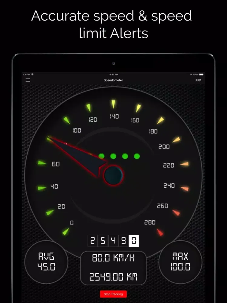 Digital Speed Tracker PRO iPad  Ekran Görüntüleri