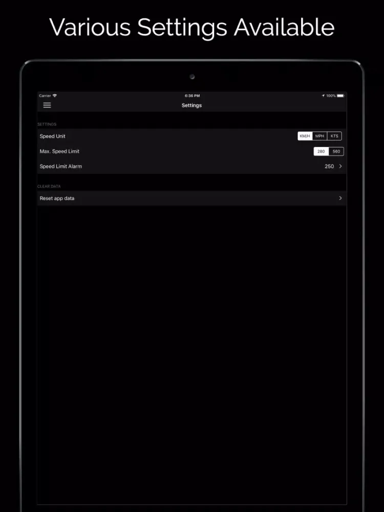 Digital Speed Tracker PRO iPad  Ekran Görüntüleri