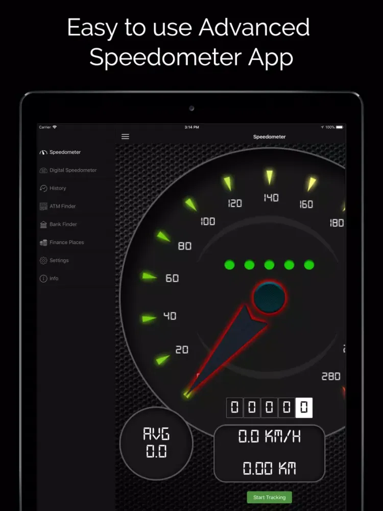 Digital Speed Tracker PRO iPad  Ekran Görüntüleri