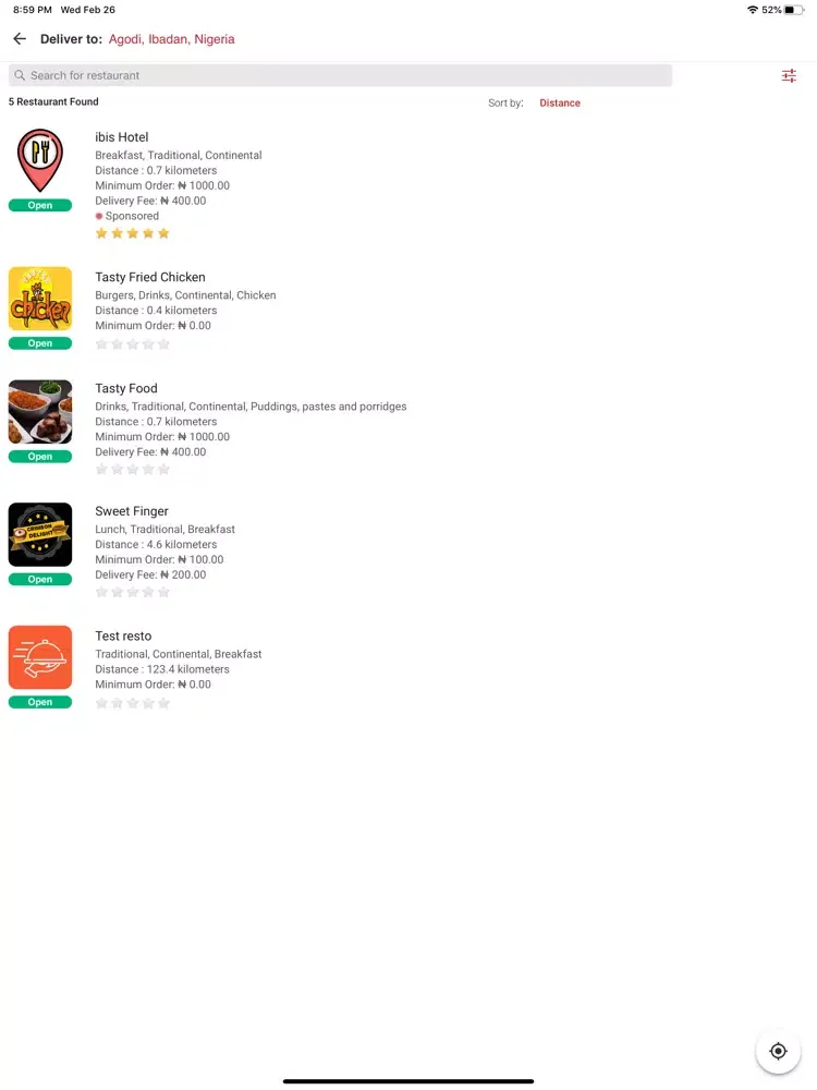 Скриншоты Speedy Eats Customer App iPad 
